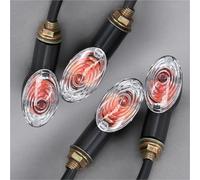 Lot De 4 Clignotants 12 V pour Moto pour H&Onda, pour Suzuki pour Y&amaha Indicateurs De Tournage Clignotants