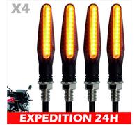 Lot de 4 clignotants de moto, 12 V, 12 LED, pour moto, scooter, quad, cruiser, tout-terrain