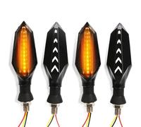 Lot De 4 Clignotants Orange pour Moto pour Suzuki GSF 250 600 600S 650 650S 650N 1200 1250 Bandit 650S Indicateurs de Moto Lumière(Blanc)