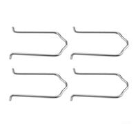Lot de 4 clips à ressort en acier inoxydable argenté pour radiateur, tuyau d'eau, bride de rétention compatible avec A3, A4, A6, Q5, Golf, Jetta, Passat, Tiguan, Skoda, Fabia, Octavia