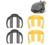 Lot de 4 Clips Connecteur Rapide pour Nettoyeur Haute Pression - Type C - Compatibles avec la Plupart des Marques Standards - Pour Tuyau et Pistolet - 2 Gris + 2 Jaunes
