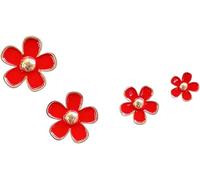 Lot de 4 clips d'aromathérapie pour grille d'aération de voiture - Diffuseur universel en alliage - Pour filles et femmes