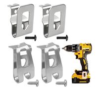 Lot de 4 clips de ceinture de rechange en acier inoxydable pour Dewalt 20 V avec vis, clip de ceinture pilote, clip de foret, c 12 V 18 V XFD01 DTD144 DHP481