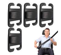 Lot de 4 clips de ceinture de sécurité, ajusteurs de sangle d'épaule, extension de verrouillage, coussin de sécurité confortable pour les voyages enceintes, les compagnies aériennes, les enfants et