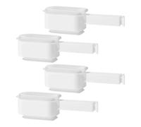 Lot de 4 clips de fermeture avec bec verseur, clips de fermeture avec ouverture de dosage, réutilisables, clip fraîcheur pour emballage alimentaire, bonbons, collations, nourriture pour