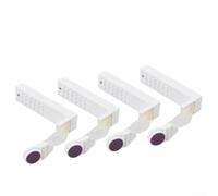 Lot de 4 clips de fixation antidérapants en ABS | Corps en plastique ABS, antirouille, empêche la couette de se déplacer, lot de 4, facile à installer (violet)