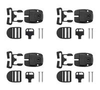 Lot de 4 clips de fixation pour housse de - 4,5 x 3,2 x 1 cm - Kit de réparation de cassé avec fente | Remplacez les clips de verrouillage par des clés et du matériel, avec fente pour