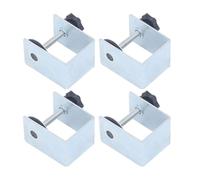 Lot de 4 clips de fixation pour panneau d'armoire, clips de fixation antirouille pour une organisation transparente de la maison et des stabilisateurs de tiroir polyvalents sans danger pour les