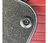 Lot de 4 clips de fixation pour tapis de sol Maserati pour Ghibli et garantit que le tapis de sol reste en place pendant les trajets quotidiens