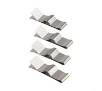 Lot de 4 clips de fixation pour thermistance en acier inoxydable 3,89 cm