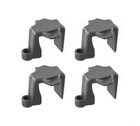 Lot de 4 clips de garde-boue carrés conçus pour les rails de 2,5 cm et 3,2 cm en plastique ABS pour cintres d'ailes qui empêchent les rayures tout en permettant un ajustement rapide pour un amarrage