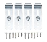 Lot de 4 clips de montage pour lave-vaisselle DD94-01002A avec vis, kit de support en acier inoxydable compatible avec Samsung remplaçant 2077601 AP4450818 PS4222710