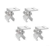Lot de 4 clips de montage pour panneau solaire en acier PV - Pinces de toit en aluminium compatibles avec coutures debout - Couleur pour carrelage - Alliage anodisé