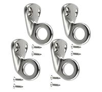 Lot de 4 clips de pare-chocs en acier inoxydable pour pare-chocs, voiles, bateaux, bouées, clôtures, yachts, capots, rampes et autres accessoires marins