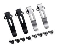 Lot de 4 clips de poche profonds compatibles avec Benchmade Bugout 535 et la plupart des modèles - Acier inoxydable avec 8 vis