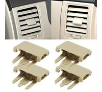 Lot de 4 clips de réglage beige pour grille d'aération de voiture