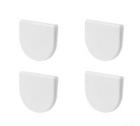 Lot de 4 clips de rideau de douche avec coussinets de fixation pour carrelage pour salle de bain, imperméables pour éviter les gouttes de rideau