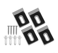 Lot de 4 clips muraux pour miroir avec vis, crochets de support de miroir en acier inoxydable très résistants pour cadres en verre et photos dans la maison, la salle de bain, le bureau, la salle de