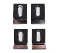 Lot de 4 clips muraux pour miroir avec vis pour accrocher du verre lourd, des miroirs et des cadres décoratifs sur les murs