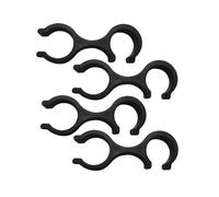 Lot de 4 clips pour bâtons de trekking | Support de 8 formes - Clip de fixation pour bâtons de marche | Pince de fixation pour bâtons | Pince de poteau | 2026 Professionnel | À l'extérieur | S