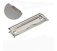 Lot de 4 clips pour porte-bloc - Avec trou de suspension - Pour porte-bloc et mur - Argenté