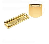 Lot de 4 clips pour porte-bloc - Avec trou de suspension - Pour porte-bloc et mur - Doré