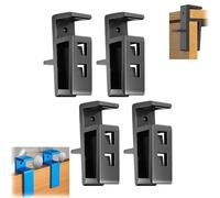 Lot de 4 clips pratiques pour armoire et fermeture de placard - Outils à clip fixes - Pinces de fixation amovibles pour tiroirs à domicile et portes de placard