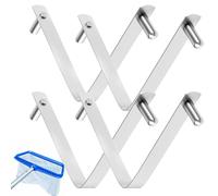 Lot de 4 clips universels en forme de V pour tous les filets de natation et spa. Râteau papillon universel pour piscines creusées ou hors sol