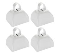 Lot de 4 cloches compactes légères et professionnelles faciles à transporter pour les jeux, les concerts, les activités de plein air, utiliser les faiseurs de bruit