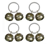 Lot de 4 Cloches Extra Fortes pour Collier Chien/Chat Grelots Sonores Puissants pour Chasse et Traque - Inclut Collier Nœud Papillon Accessoire Pratique et Décoratif pour Animaux