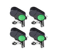 Lot de 4 cloches pour canne à pêche, indicateur de touche sonore LED, étanche, alimenté par piles, accessoires de pêche de nuit (4 pièces)