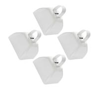 Lot de 4 clochettes professionnelles en métal pour encourager les gros volumes - Son clair pour le sport, la compétition, la foule, les célébrations - Petits faiseurs de bruit