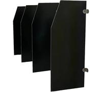 Lot de 4 cloisons de séparation murales pour urinoir en bois étanche - Idéal pour les restaurants, les bars et les toilettes publiques, améliore l'intimité et l'hygiène