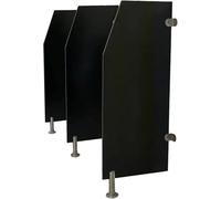 Lot de 4 cloisons de séparation murales pour urinoir - Protection en bois étanche - Idéal pour les toilettes, les installations publiques et l'utilisation - Améliore l'intimité et l'hygiène