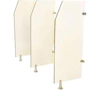 Lot de 4 cloisons d'intimité murales pour urinoir - Protection étanche en bois - Idéal pour les toilettes, les événements en plein air et les espaces publics - Améliore le confort et l'hygiène
