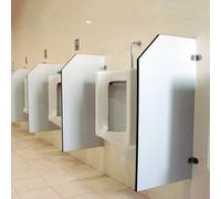 Lot de 4 cloisons murales pour urinoir pour homme - 90 cm - Séparateur étanche pour toilettes publiques, écoles, restaurants et entreprises