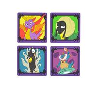 Lot de 4 Coasters Officiels Spyro Le Dragon en Silicone.