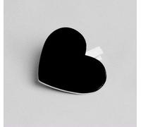 Lot de 4 Coeurs Ivoire avec Ardoise sur Pince en Bois, Larg. 5,5 cm, Mariage, mémo, Portes-Noms