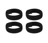 Lot de 4 colliers anti-corbeau pour volaille, poulet, canard, noir