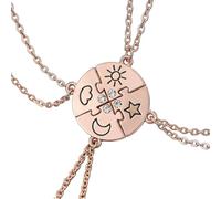 Lot de 4 colliers d'amitié pour 4 filles meilleurs amis, colliers Bff pour 4, colliers Best Friends en or, bijoux tendance personnalisés, cadeau pour femme, remise de diplôme, anniversaire, Noël