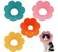 Lot de 4 colliers de protection souples pour chat - Anti-morsure - Protection contre les fuites - Collerette de protection pour chat - Collerette médicale après chirurgie - XS 1 à 1,5 kg