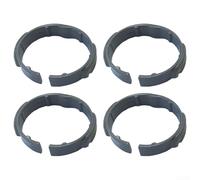 Lot de 4 colliers de serrage coudés pour aspirateurs Karcher NT20 30 WD1-4 MV3-MV6 Series Remplace la pièce 2.863-012.0 - Clip de raccord de tuyau d'aspiration gris/jaune (gris)