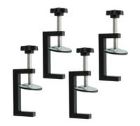 Lot de 4 colliers de serrage de type C pour le travail du bois de 10 à 57 mm - Collier de serrage réglable avec coussinet antidérapant pour assemblage de meubles, table, installation d'armoire