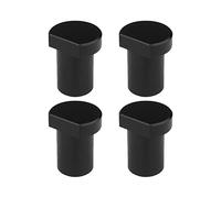 Lot de 4 colliers de serrage en alliage d'aluminium pour banc de travail du bois, table d'établi, bouchon de rabotage pour trou de chien de 19 mm/20 mm (noir 20 mm)