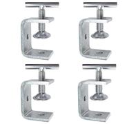 Lot de 4 colliers de serrage en C en forme de tigre de 40 mm réglables en acier inoxydable pour le travail du bois, le soudage et la construction