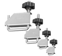 Lot de 4 colliers de serrage en métal pour tuyau d'échappement - Outil de réparation réglable - Kit de serrage robuste pour voitures