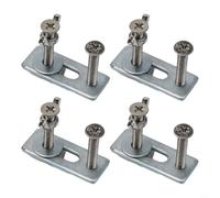 Lot de 4 colliers de serrage en T avec pinces de maintien M6 pour machines à routeur CNC, machine de gravure contreplaqué et outils de travail du bois, compatible