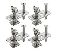 Lot de 4 colliers de serrage pour le travail du bois, plaque de presse en T - Pince de presse pour perceuse, accessoires de rail en T, pinces d'établi, matériel de machine de gravure pour le travail
