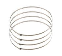 Lot de 4 colliers de serrage réglables en acier inoxydable de 450 mm pour sécuriser les tuyaux et les tuyaux