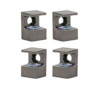 Lot de 4 colliers de serrage réglables en alliage de zinc robuste pour 10 à 12 mm d'épaisseur dans des designs de couleur élégante